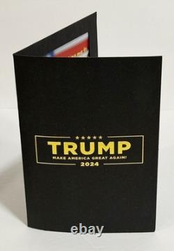 President Donald Trump Gold Ornament, Official Signed Photo, Black MAGA Hat NEW