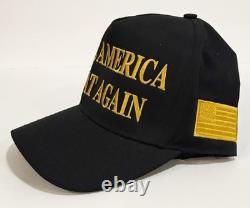 President Donald Trump Gold Ornament, Official Signed Photo, Black MAGA Hat NEW