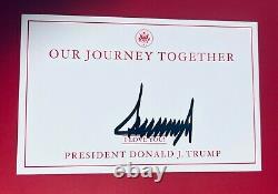 President Donald Trump Hand Signed Autograph Our Journey Together Book Coa Auto