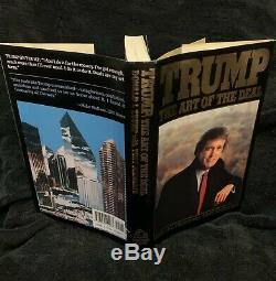 President Donald Trump Hand Signed Autographed Book The Art Of The Deal