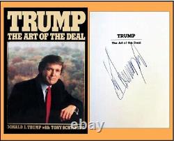 President Donald Trump IN-PERSON Signed The Art of the Deal Book
