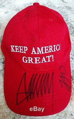 President Donald Trump/ Ivanka Trump Make America Great Again Hat Signed COA