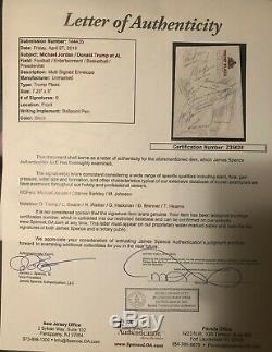 President Donald Trump & Michael Jordan + More Signed Item Jsa Coa Letter