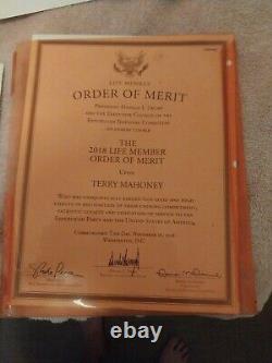 President Donald Trump, Mike Pence, and Ronna Mcdaniel Signed Order Of Merit