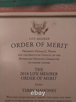 President Donald Trump, Mike Pence, and Ronna Mcdaniel Signed Order Of Merit