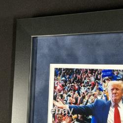 President Donald Trump Photo AUTOGRAPHED HAND SIGNED Framed 13x16 COA Hologram