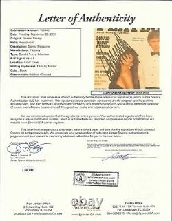 President Donald Trump Real Autograph Signed Playboy Framed Magazine Jsa Coa