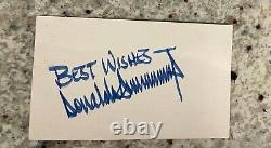 President Donald Trump SIGNED Index Card with BAS LETTER OF AUTHENTICITY