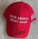 President Donald Trump Signed Make America Great Again Hat Coa Included