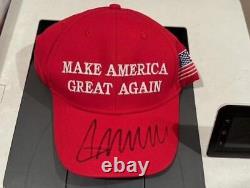President Donald Trump SIGNED Make America Great Again autographed Hat with COA