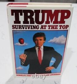 President Donald Trump SIGNED Surviving At The Top 1990 1st Edition Book