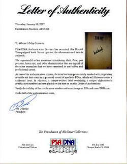 President Donald Trump SIGNED The Art of the Comeback LETTER PSA/DNA AUTOGRAPHED