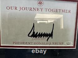 President Donald Trump Signature With 45 Jersey Framed COA