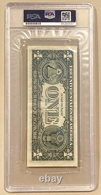 President Donald Trump Signed $1 Dollar Bill PSA Authenticated Genuine Autograph