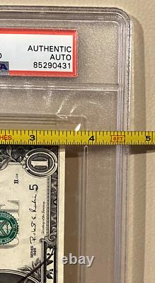 President Donald Trump Signed $1 Dollar Bill PSA Authenticated Genuine Autograph