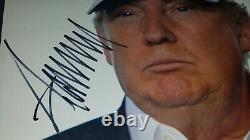 President Donald Trump Signed 11x14 MAGA Photo Autograph JSA LOA