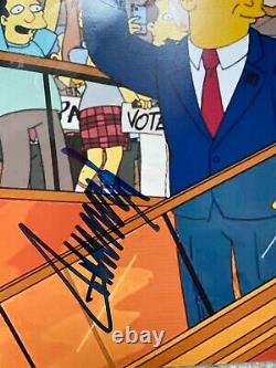 President Donald Trump Signed 11x14 Simpsons Photo United States 2024 Maga Jsa