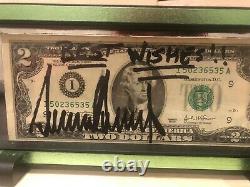 President Donald Trump Signed $2 Bill Full Autograph Maga Enscribed Best Wishes