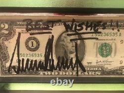 President Donald Trump Signed $2 Bill Full Autograph Maga Enscribed Best Wishes