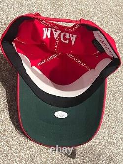 President Donald Trump Signed 45 47 Official Campaign Hat Maga Auto Jsa Coa