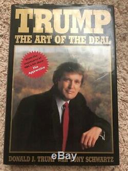 President Donald Trump Signed Art Of The Deal Book Auto Real Jsa Full Letter Coa