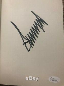 President Donald Trump Signed Art Of The Deal Book Auto Real Jsa Full Letter Coa