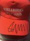President Donald Trump Signed Autograp Hat Make America Great Again Bas Paas Coa