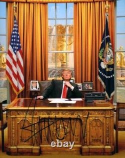 President Donald Trump Signed Autograph 11x14 Photo 45 47 MAGA with Beckett COA