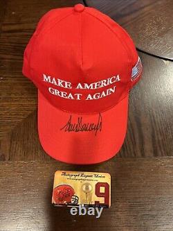 President Donald Trump Signed Autograph Hat W Coa Make America Great Again Maga