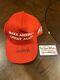 President Donald Trump Signed Autograph Hat W Coa Make America Great Again Maga