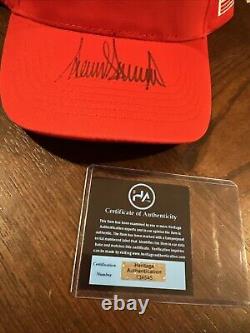 President Donald Trump Signed Autograph Hat W Coa Make America Great Again Maga