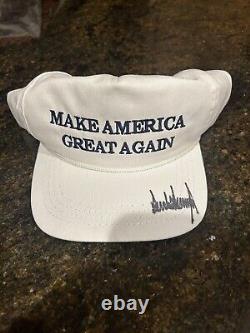 President Donald Trump Signed Autograph MAGA USA Cali Fame Hat