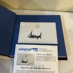 President Donald Trump Signed Autograph Save America Hardover Book Acoa Letter