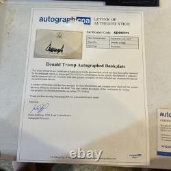 President Donald Trump Signed Autograph Save America Hardover Book Acoa Letter