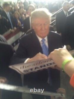 President Donald Trump Signed Autographed Campaign Sign JSA LOA