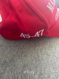 President Donald Trump Signed Autographed MAGA 45-47 Hat With COA