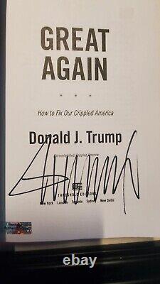 President Donald Trump Signed Autographed MAGA Baseball Cap Hat Lifetime COA