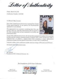 President Donald Trump Signed Autographed Playboy Magazine PSA/DNA