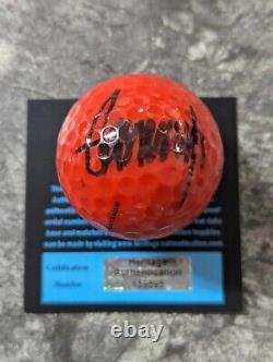 President Donald Trump Signed Autographed RED GOLF BALL With COA