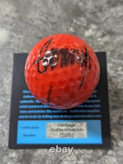 President Donald Trump Signed Autographed RED GOLF BALL With COA