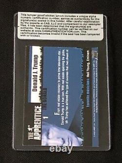 President Donald Trump Signed Autographed The Apprentice Card Cas Authentic