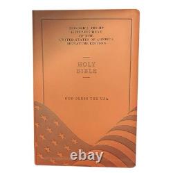 President Donald Trump Signed Bible God Bless The USA Autograph Edition