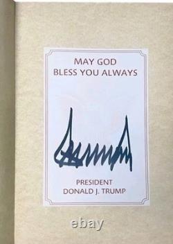 President Donald Trump Signed Bible God Bless the USA Official Limited Edition