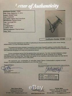 President Donald Trump Signed Book Autograph Maga 100% Real Jsa Full Letter Coa