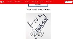 President Donald Trump Signed Book How To Get Rich Psa Dna Coa Loa Autograph