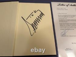 President Donald Trump Signed Book How To Get Rich Psa Dna Coa Loa Autograph