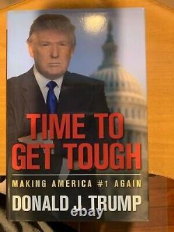 President Donald Trump Signed Book Time to Get Tough