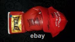 President Donald Trump Signed Boxing Glove Stormy Daniels Signed Maga Hat