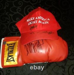 President Donald Trump Signed Boxing Glove Stormy Daniels Signed Maga Hat