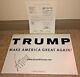 President Donald Trump Signed Campaign Poster Make American Great Again Jsa